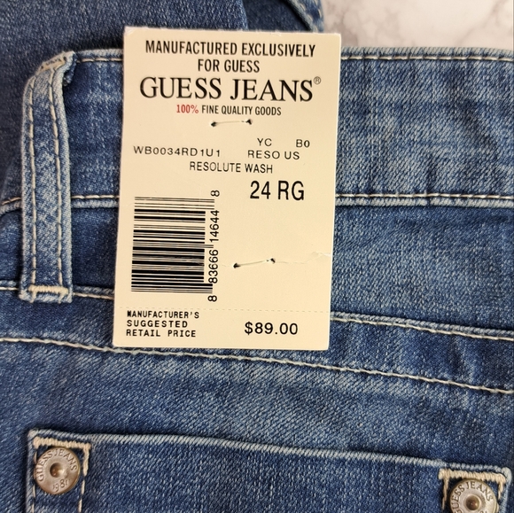 Guess Low Rise Skinny Jeans in Resolute Wash Size 24 Regular - Picture 6 of 11